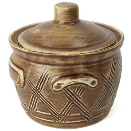 Schmalztopf 0,5 L - Karo Rustikal